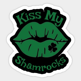 Kiss My Shamrock Sticker